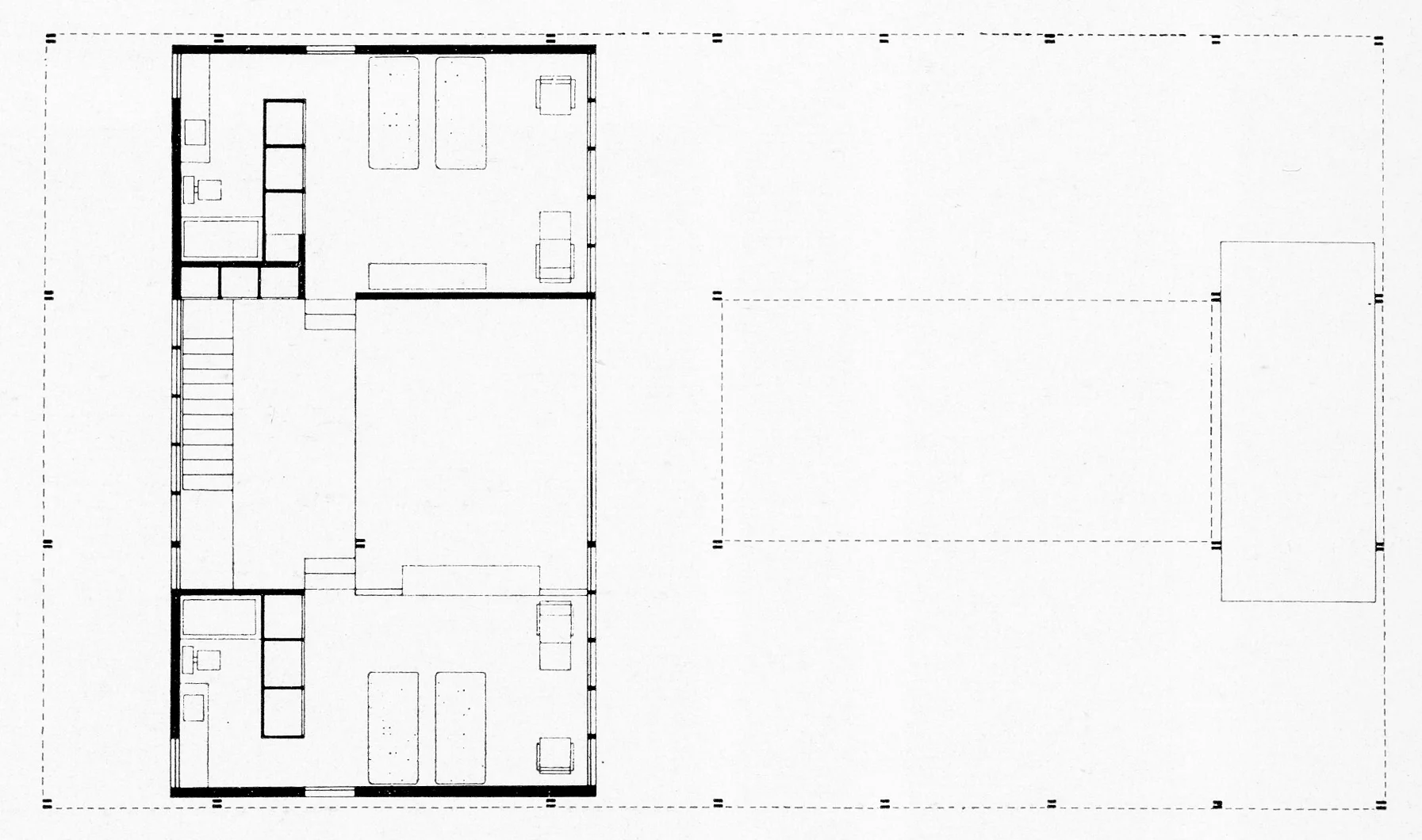First Floor Plan. Image: Paul Rudolph Heritage Foundation Archives