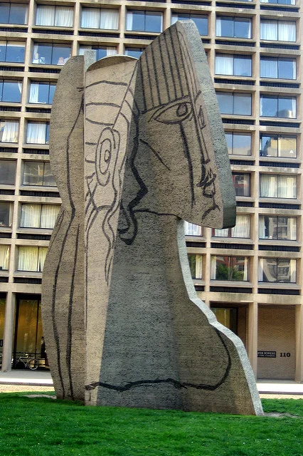 NYC - Greenwich Village: Picasso's Bust of Sylvette. Photo: Wally Gobetz