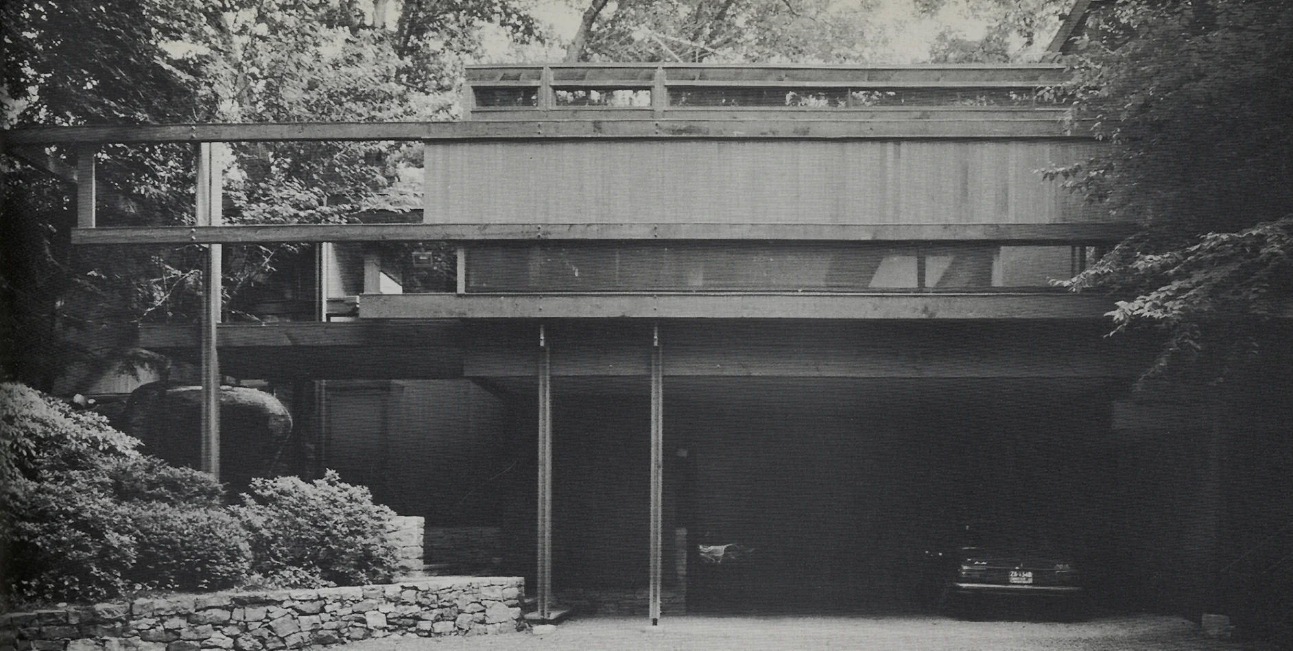 Bernhard Residence Addition by Paul Rudolph, using primarily wood elements. Photo: Paul Rudolph Heritage Foundation Archives
