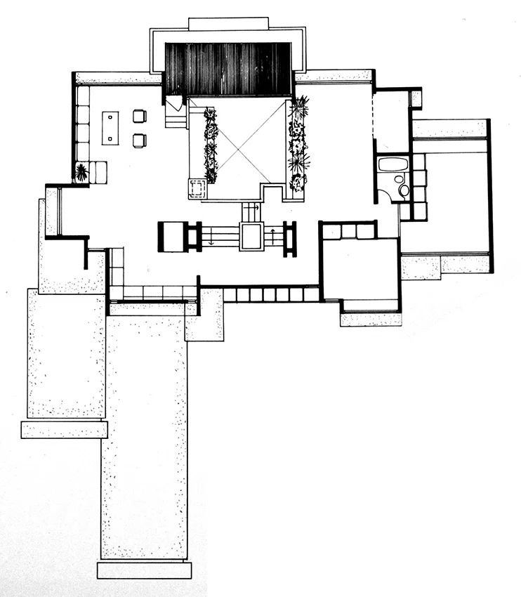 Second Floor Plan. Image: Paul Rudolph Heritage Foundation Archives