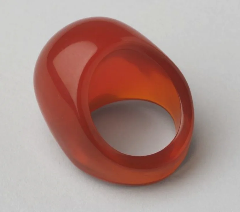 A plastic “mood ring”, designed by Stephen Broday and Dan Stoenescu.. Photo: The Museum of Modern Art