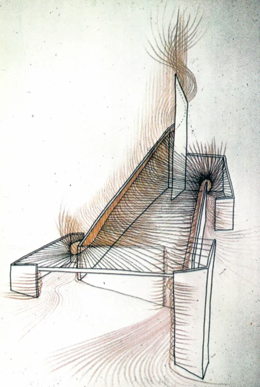 Spatial power: Paul Rudolph’s analytical drawing of his Tuskegee Chapel. Image: Paul Rudolph Archive, Library of Congress – Prints and Photographs Division