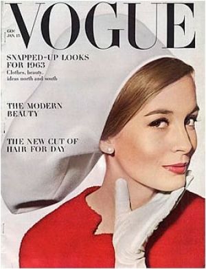 The fashion magazine, Vogue, told its readers about new trends in design, including architecture. This 1963 issue carried an article about Paul Rudolph, and—as part of the article—included the Milam residence.