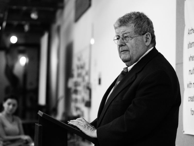 Stanley Tigerman 1930-2019. Photograph by Lee Bay, via Wikipedia