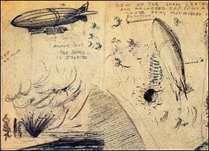 This is one of Buckminster Fuller’s many inventive ideas of how we could live and build in the future. He envisioned an airship delivering one of his apartment houses—so efficiently designed that the fully constructed building was light-enough to lift by dirigible—to the site. But the building would be lowered into its foundation only after the ship first dropped an explosive charge to make the hole!
