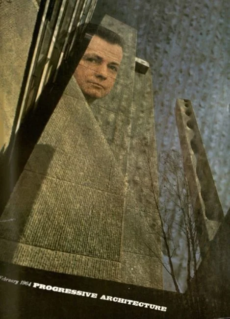 Paul Rudolph, and his Yale Art & Architecture Building, on the cover of Progressive Architecture in 1964—at the height of his fame.