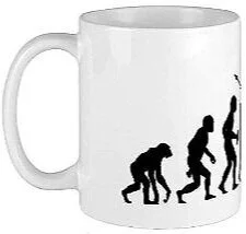 This    mug   , with clever graphics designed by    Spaghettee   , is titled “   The Evolution Of Man - Architect”   —and while the designer’s meaning is clear (about the culmination of evolution), perhaps another interpretation can be….
