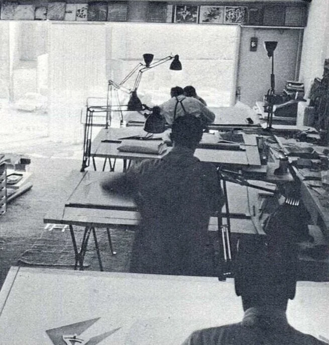 Not far from the Yale’s architecture school (where Paul Rudolph was chair of the department) was     Rudolph’s architecture office on High Street    : one large, loft-like space, situated in the top of a vintage building owned by the architect (to which Rudolph also added his    residence   .) Here, Tigerman had a part-time job working for Rudolph—as did some other Yale students. The commitment expected of students (shown in long hours, working day and night) was modeled for them by Paul Rudolph’s own work ethic.