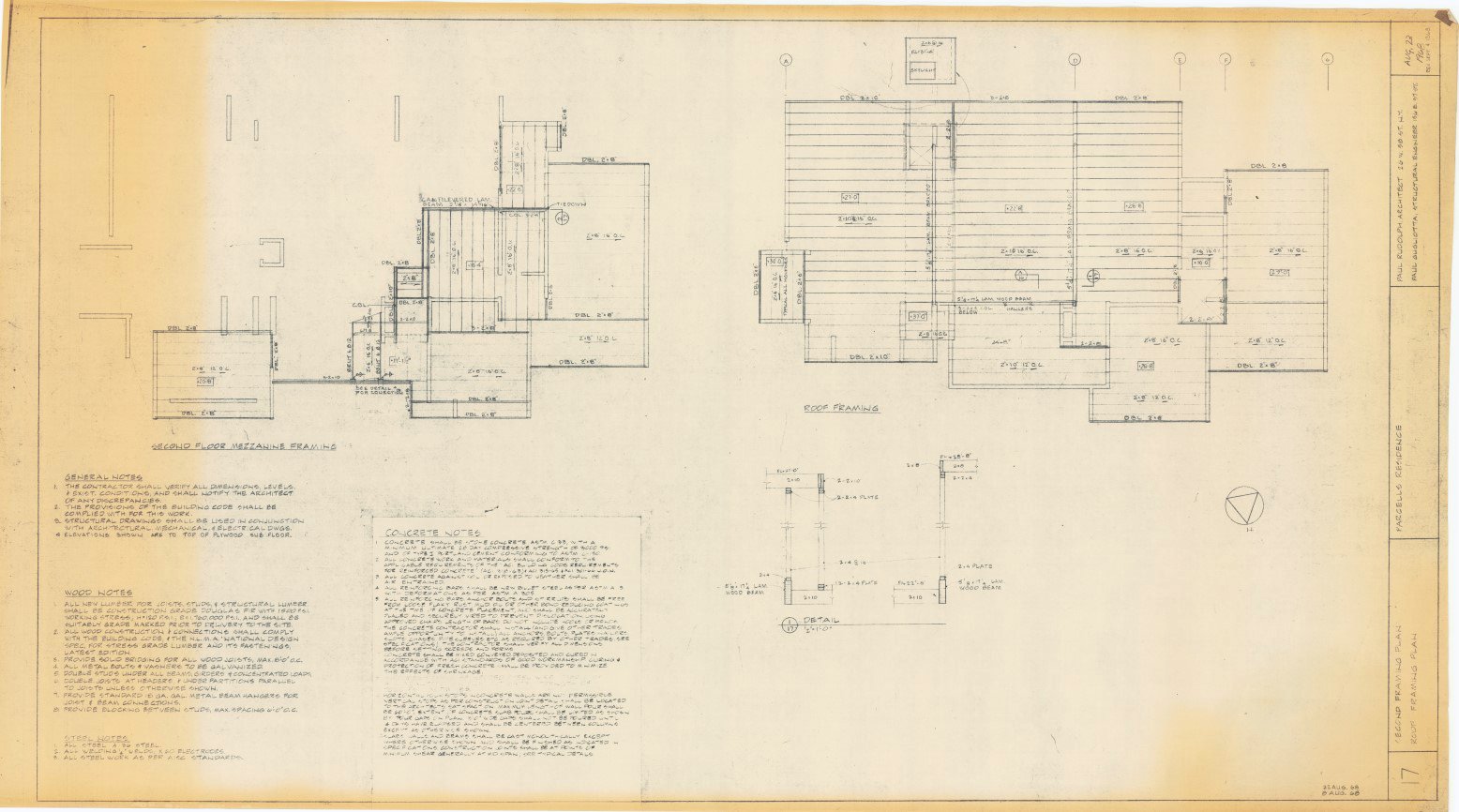 1967.04 Parcells Residence — Paul Rudolph Institute for Modern Architecture