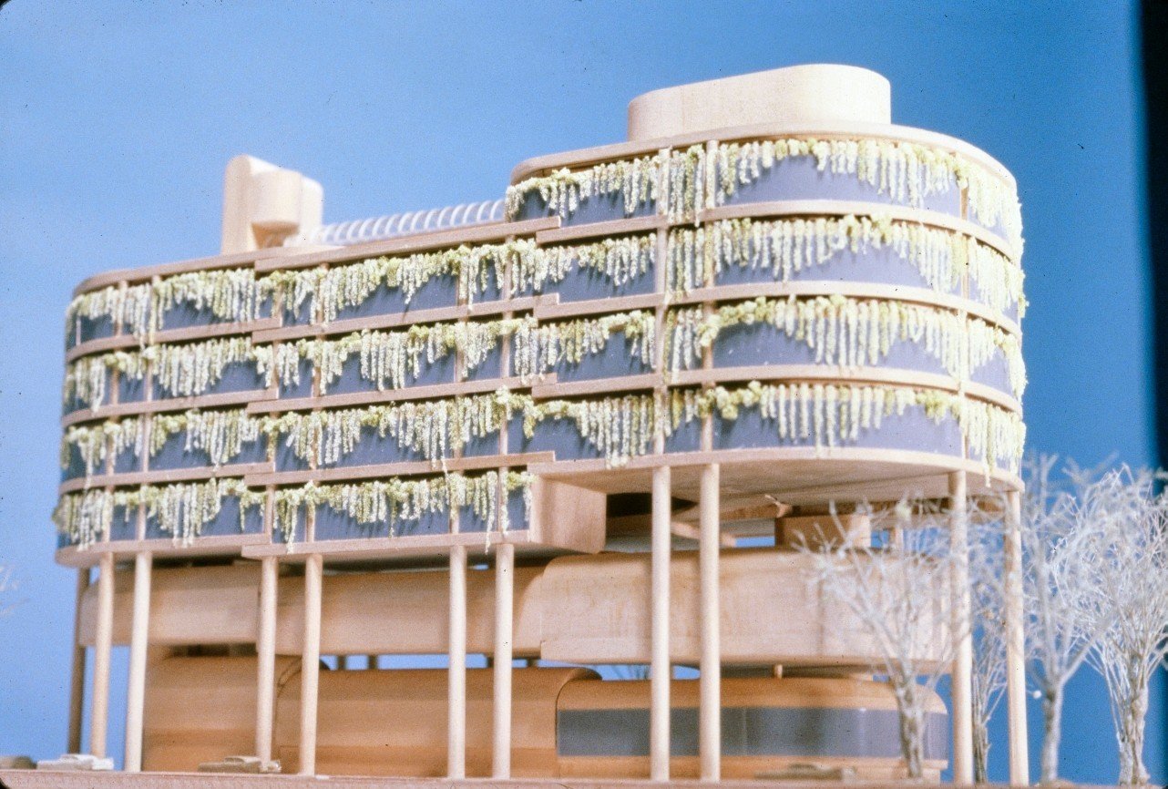 Model of the unbuilt Church Street project in Singapore designed by Paul Rudolph in 1979.⁠
⁣⁣⁠
For more, follow PaulRudolphInst⁠ on Instagram, Facebook, Twitter and Threads or go to our website at www.paulrudolph.institute⁠⠀⁠
⠀⁠
#architecture #art #a