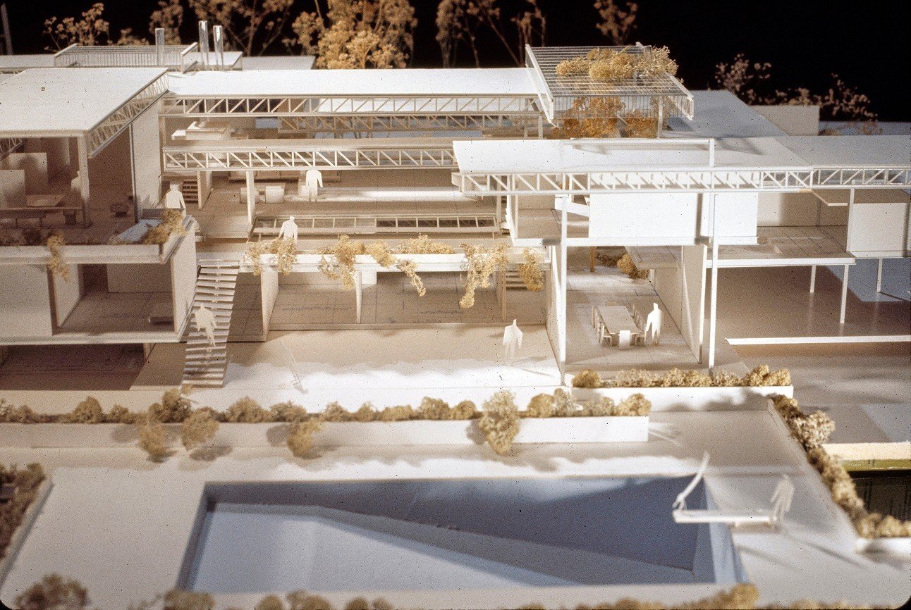 Model of the unbuilt Rogers Residence in Houston, Texas designed by Paul Rudolph in 1972.⁠
⁠
For more, follow PaulRudolphInst⁠ on Instagram, Facebook, Twitter and Threads or go to our website at www.paulrudolph.institute⁠
⠀⁠
#architecture #paulrudolp