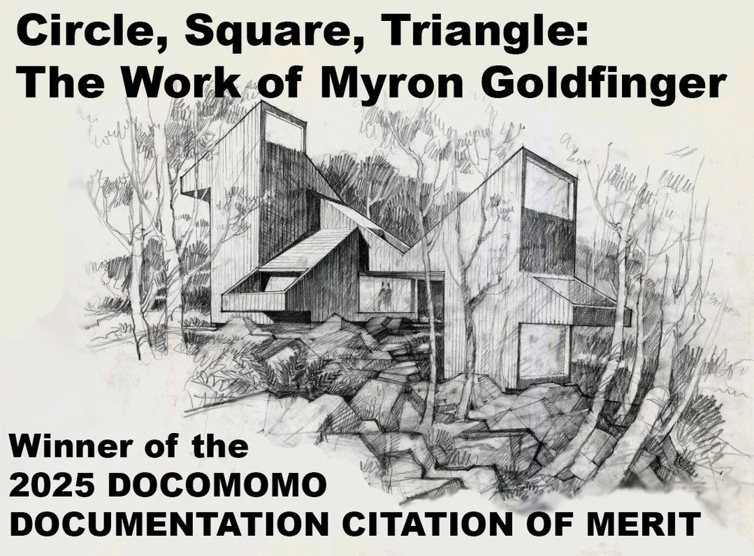 We are thrilled to share the Paul Rudolph Institute has won a 2025 Modernism in America award from @docomomous, Documentation Citation of Merit for the dual exhibits 'Circle Square Triangle' on the work of Myron Goldfinger.⁠
⁠
Drawn from decades of m