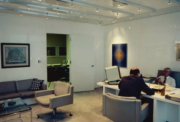 Never-before-seen photos of the Mr. Maurits Edersheim Office for Drexel, Burnham &amp; Company, designed by Paul Rudolph in 1972.⁠ ⁠
⁠
Photos courtesy of Price Harrison @priceharrison