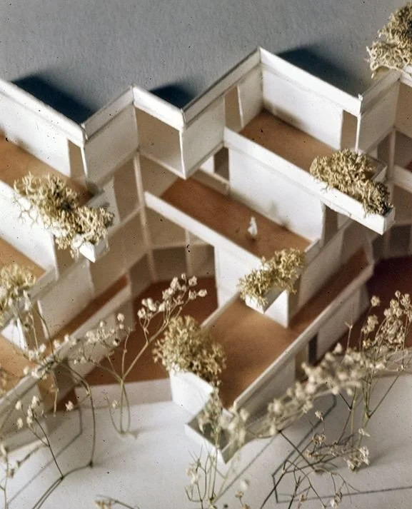 The Miami Housing Project for the Carol Housing Corporation in Miami, Florida: an unbuilt project by Paul Rudolph from 1973.