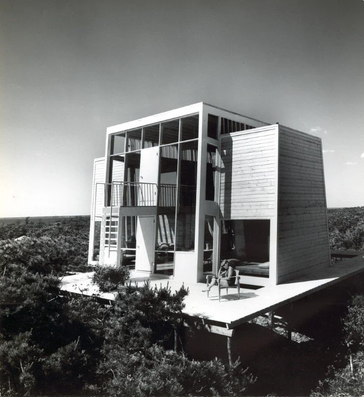 The Frank Residence in Fire Island, New York designed by Andrew Geller in 1958. Featured in Life Magazine in 1961, the house introduced modern architecture to the small beach community.
