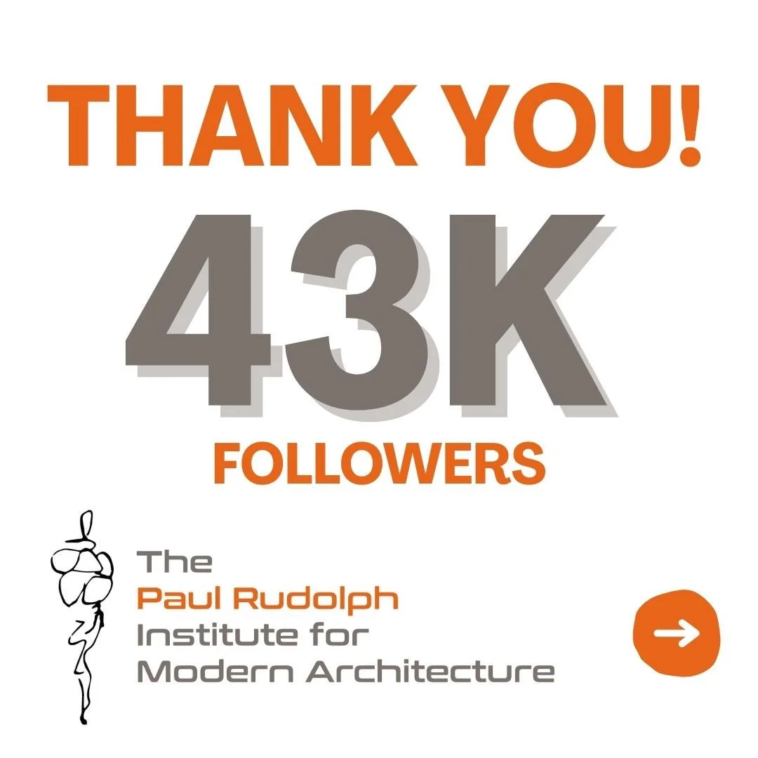 Something very important to us is sharing Paul Rudolph's, Myron Goldfinger's and Andrew Geller's work with as many people as possible.⁠
⁠
Your feedback and support is everything ... without the kind words from all of you it wouldn't be worth doing. ⁠
