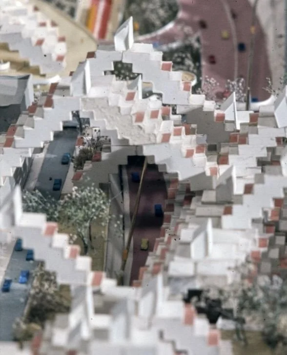 Details of Paul Rudolph's original model for the unbuilt Lower Manhattan Expressway project from 1967.⁠
⁠
#paulrudolph