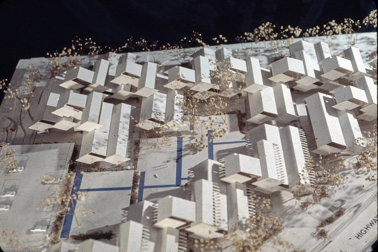 Model of the unbuilt Central Suffolk Office Park project in Islandia, New York designed by Paul Rudolph in 1970.⁠
⁠
#paulrudolph