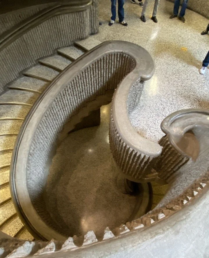 Interior stairs of cast concrete at the Boston Government Services Center in Boston, Massachusetts designed by Paul Rudolph in 1962. Photos by Kelvin Dickinson.⁠
⁠
#paulrudolph