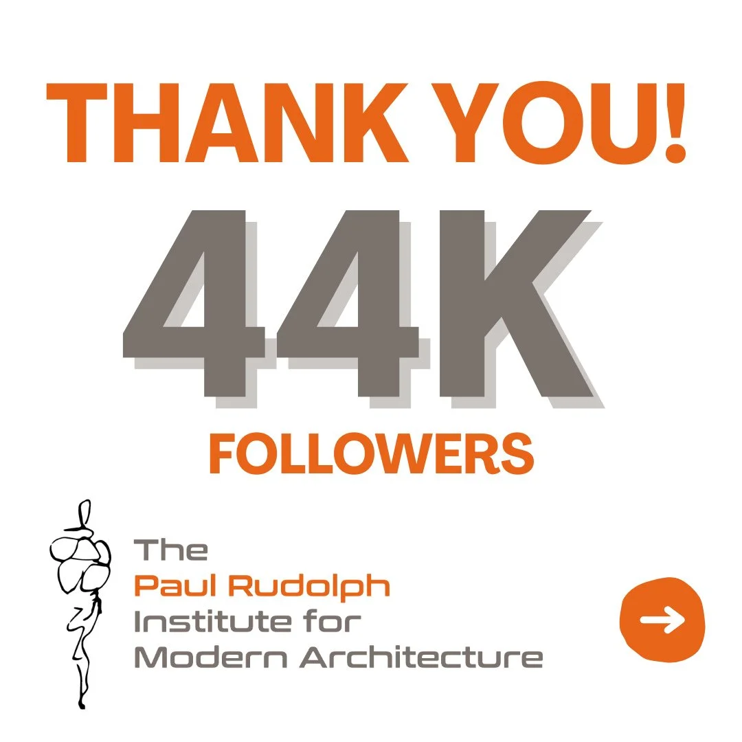 Something very important to us is sharing Paul Rudolph's, Myron Goldfinger's and Andrew Geller's work with as many people as possible.⁠
⁠
Your feedback and support is everything ... without the kind words from all of you it wouldn't be worth doing. ⁠