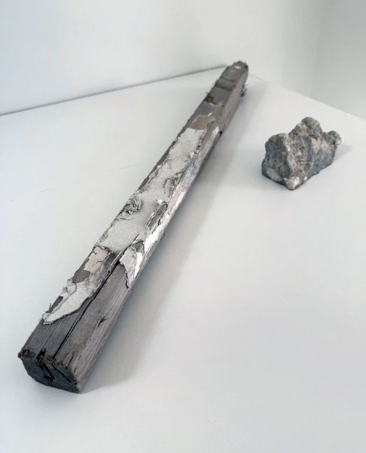 What remains of the Sanderling Beach Cabanas after Hurricane Helene struck Sarasota, Florida, in 2024. We&rsquo;re grateful to Dave Baber of the Sarasota Alliance for Historic Preservation and Architecture Sarasota for donating a fragment of concrete