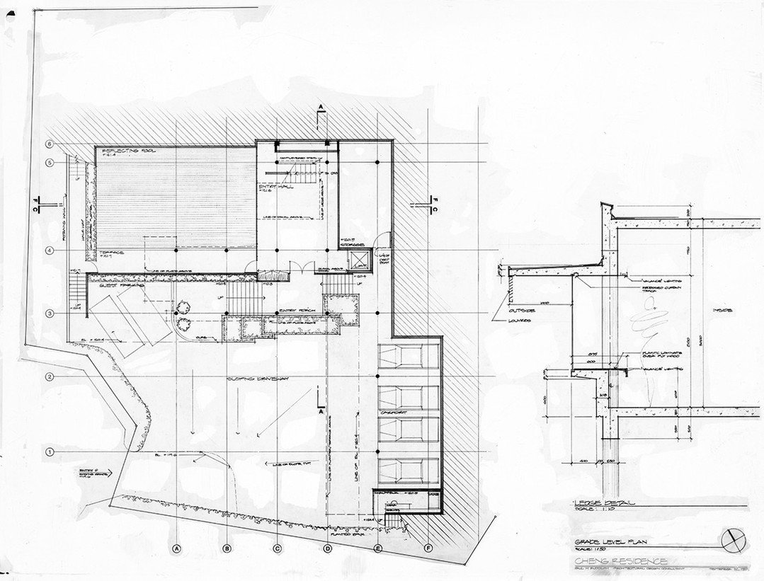 Architectural drawings for the Cheng Wai Keung residence, designed by Paul Rudolph in 1986. This project was built in Singapore and remains standing today. ⁠
⁠
#paulrudolph #contemporary #design #singapore