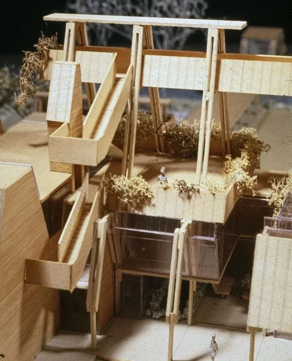 Model of the first scheme for the Tuttle Residence in Rock Hall, Maryland designed by Paul Rudolph in 1984. The residence - built of brick and roofed in copper - was listed for sale in 2020.⁠
⁠
#paulrudolph #architecture