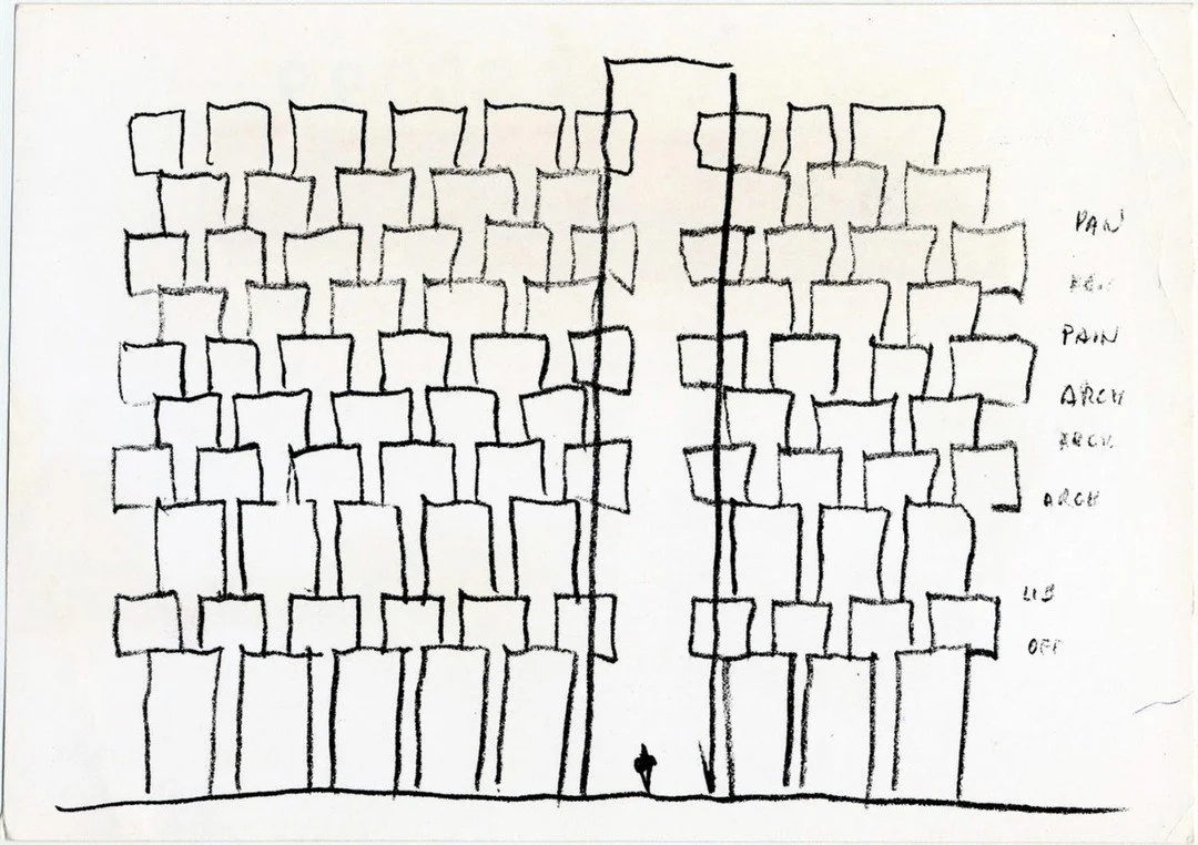 Development of the design of the Art and Architecture Building at Yale University in New Haven, Connecticut by Paul Rudolph beginning in 1958.⁠
⁠
Although rumored, it is not true that Rudolph came to Yale on the promise of designing the new Art &amp;