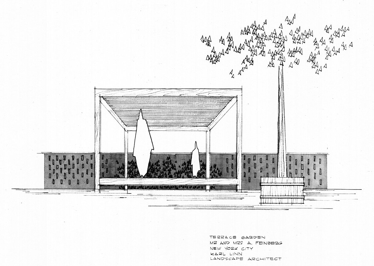 Feinberg Residence Garden, 1958