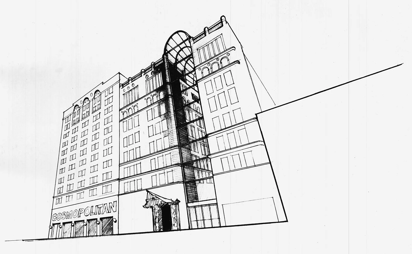 Cosmopolitan Hotel, 1974