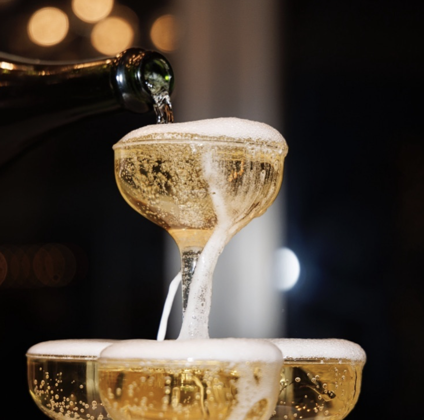 NYC Champagne Wedding Toast