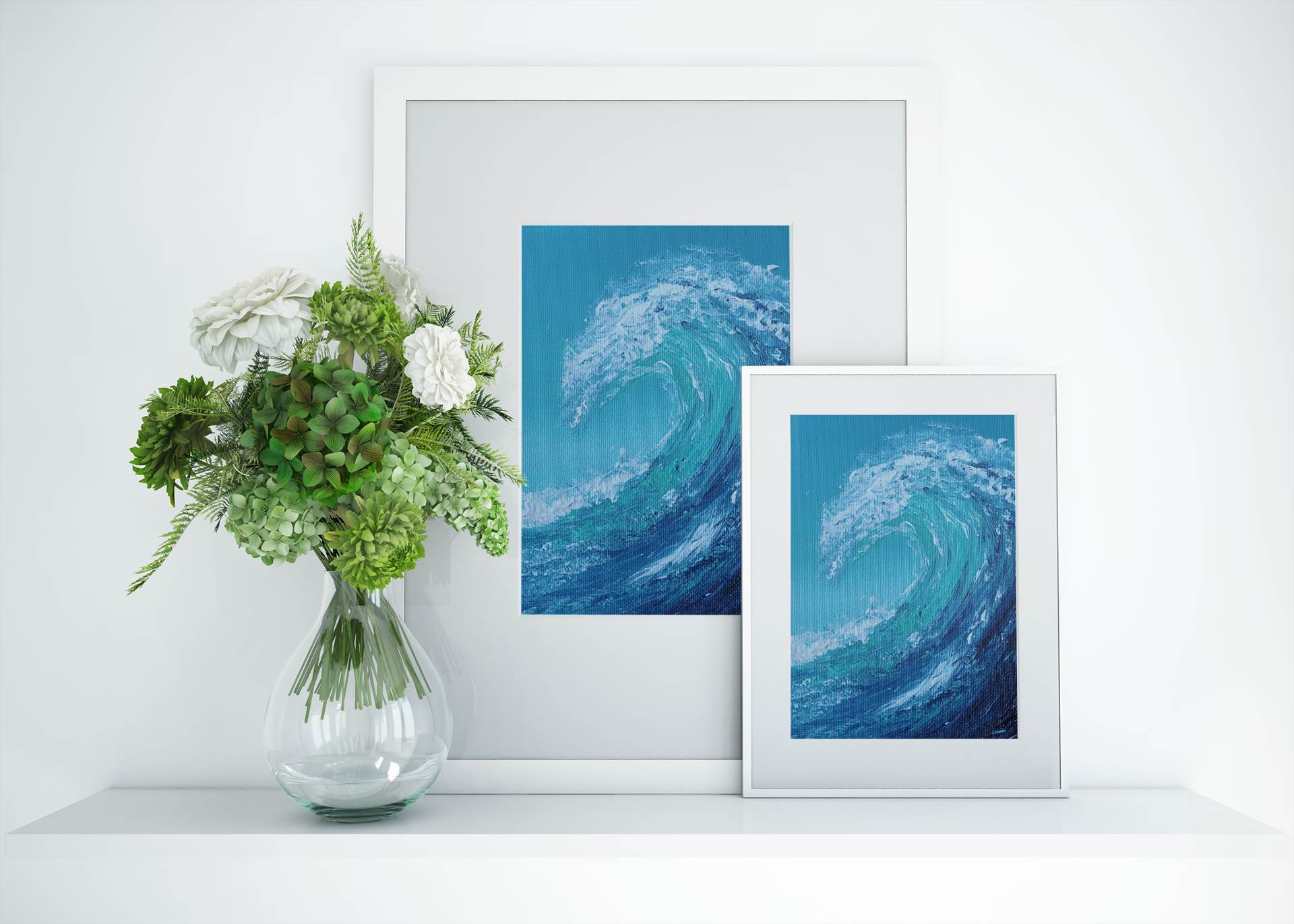Aqua Crush Print
