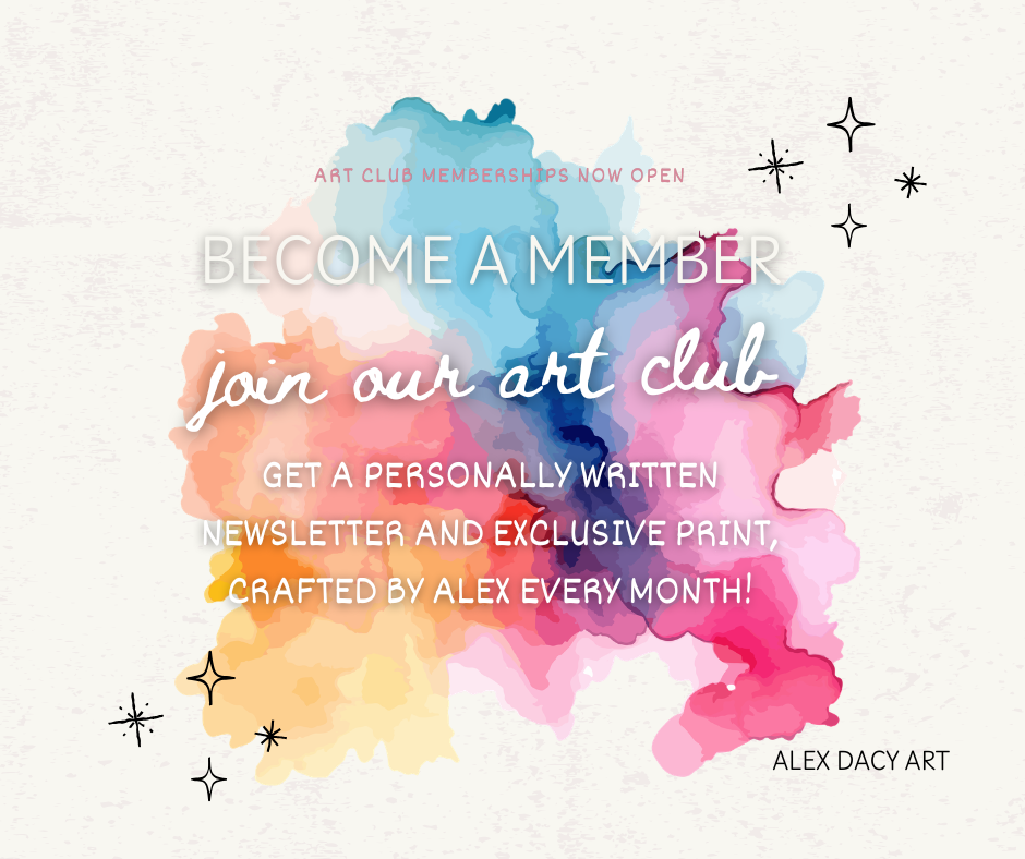 Join my monthly art club!
