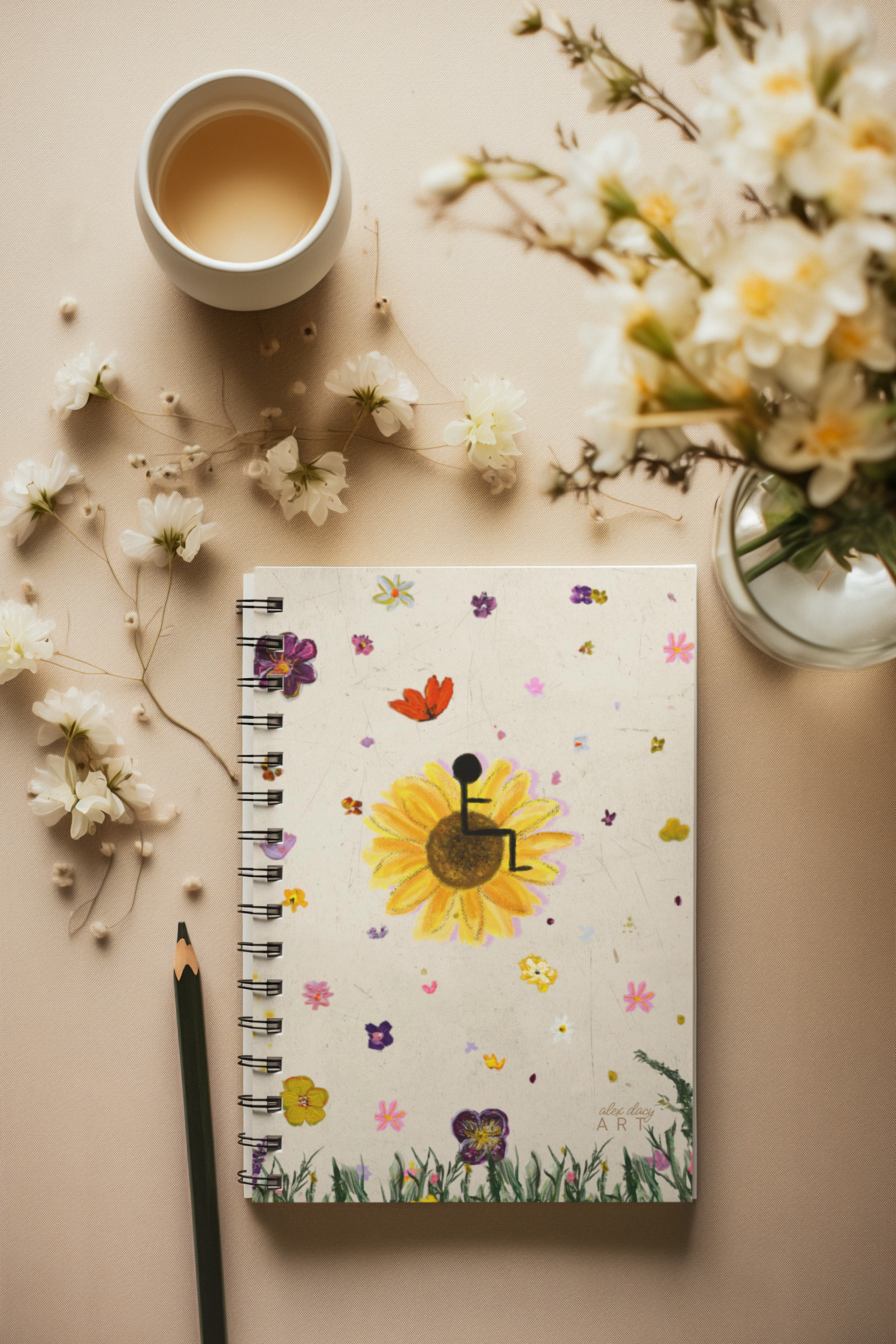 Sunflower of Inclusion Notebook