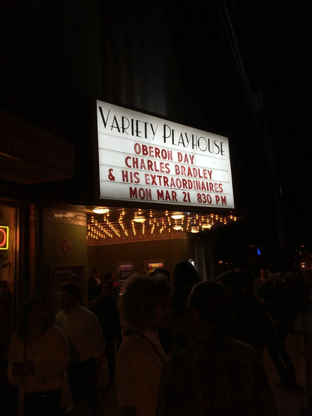 Charles Bradley-Variety Sign