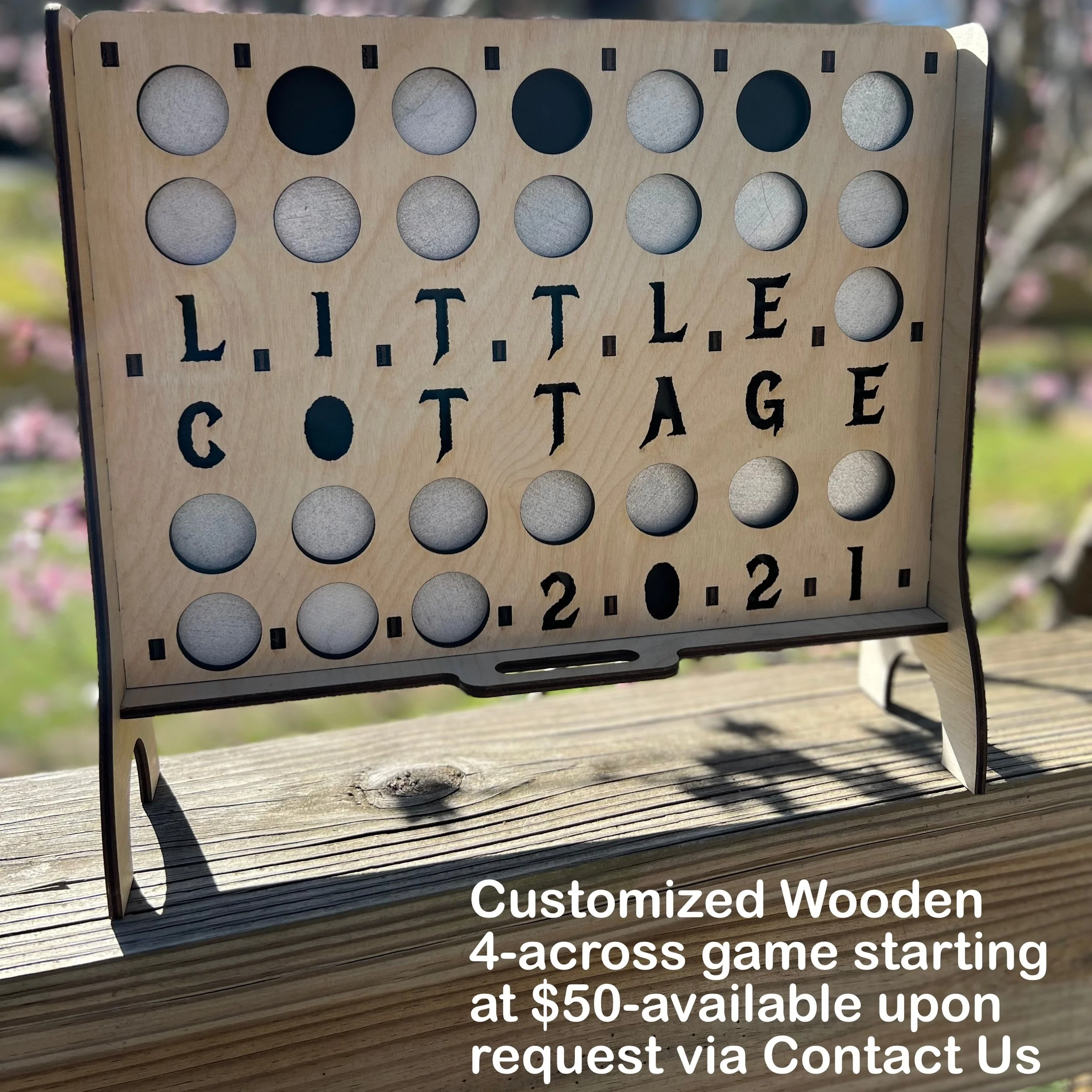 $50-Custom 4 Across Game