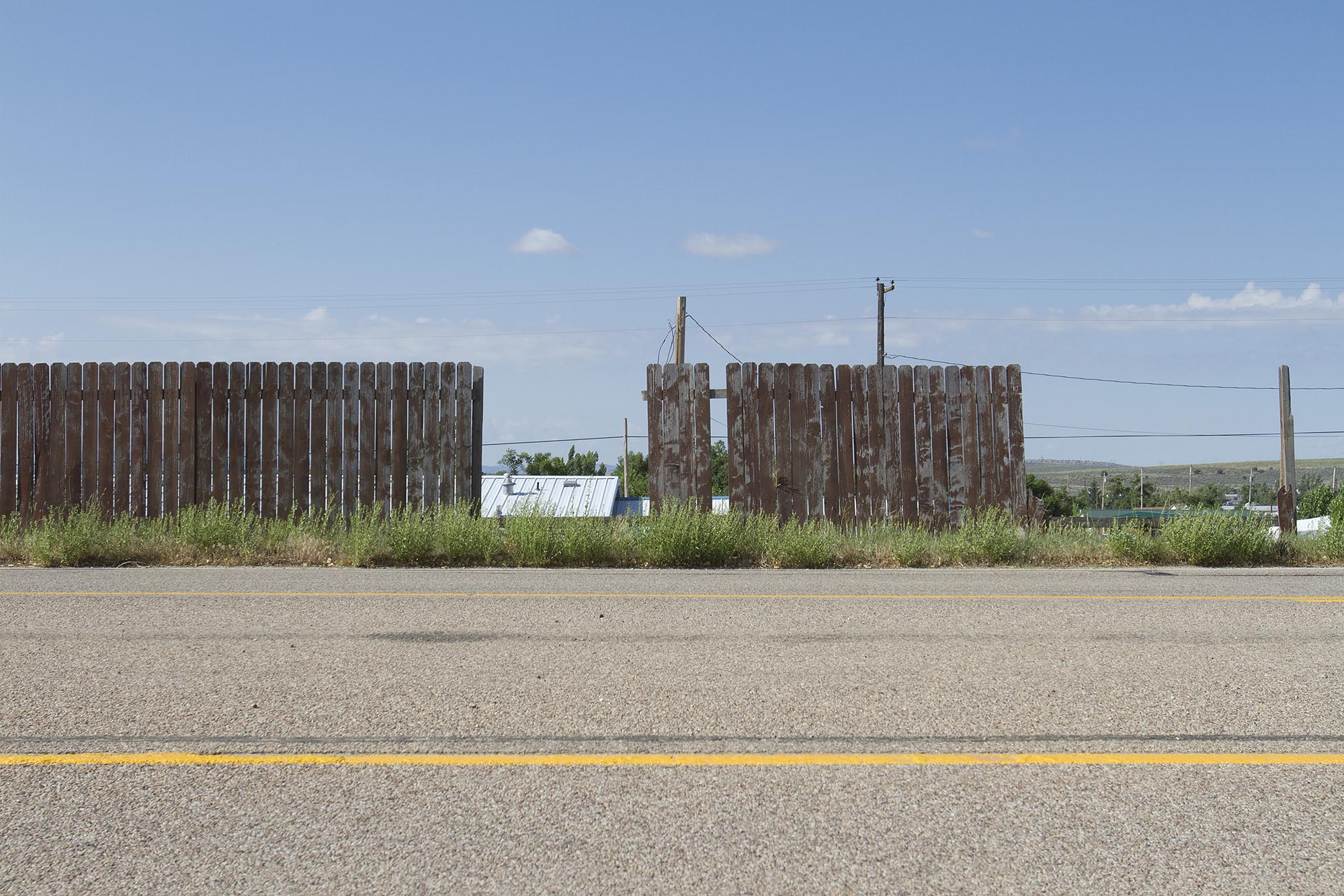 Fence along Highway 40, Dinosaur, Colorado 2015