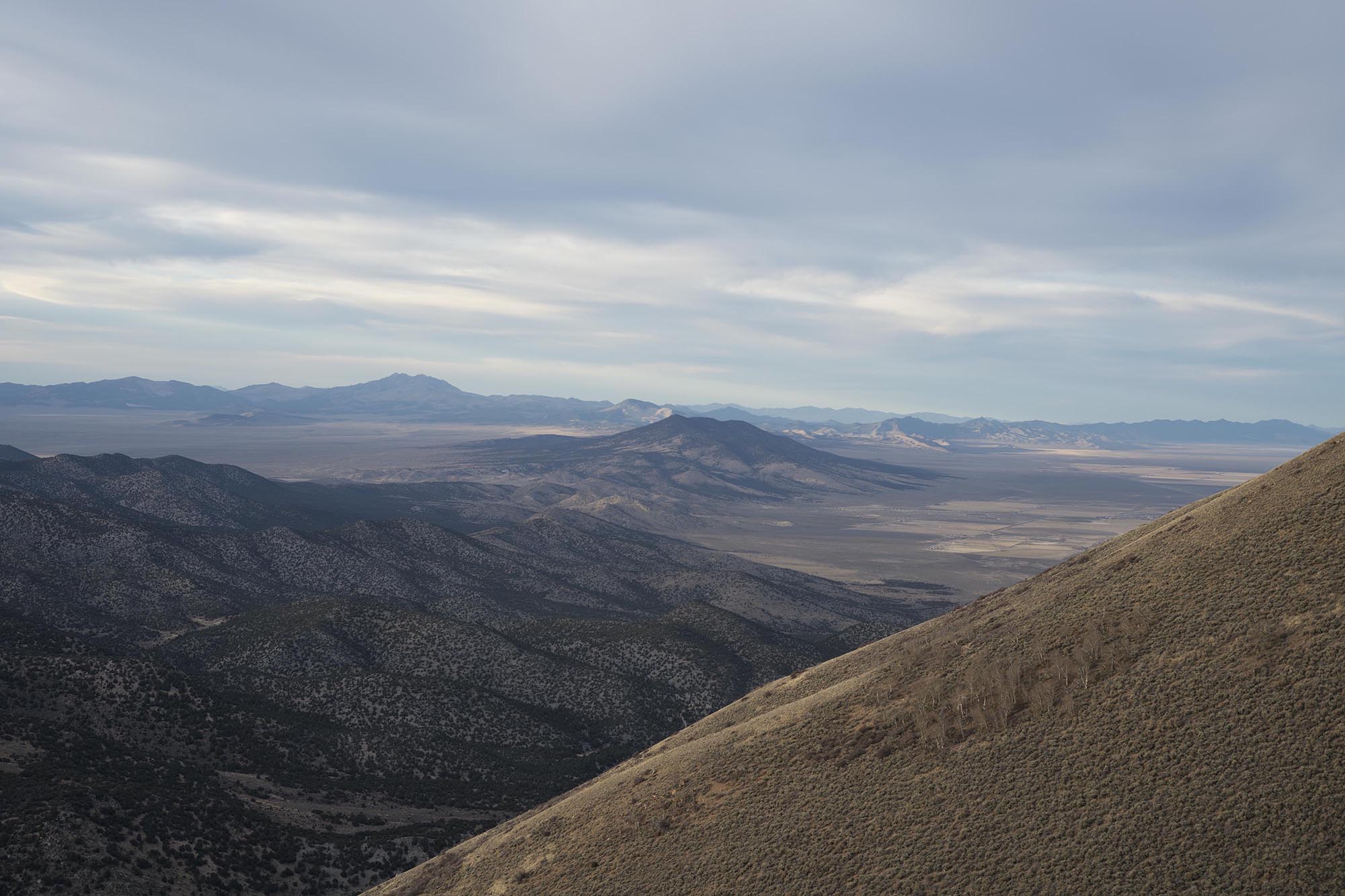 View North from Prospect Peak, Eureka, Nevada 2017