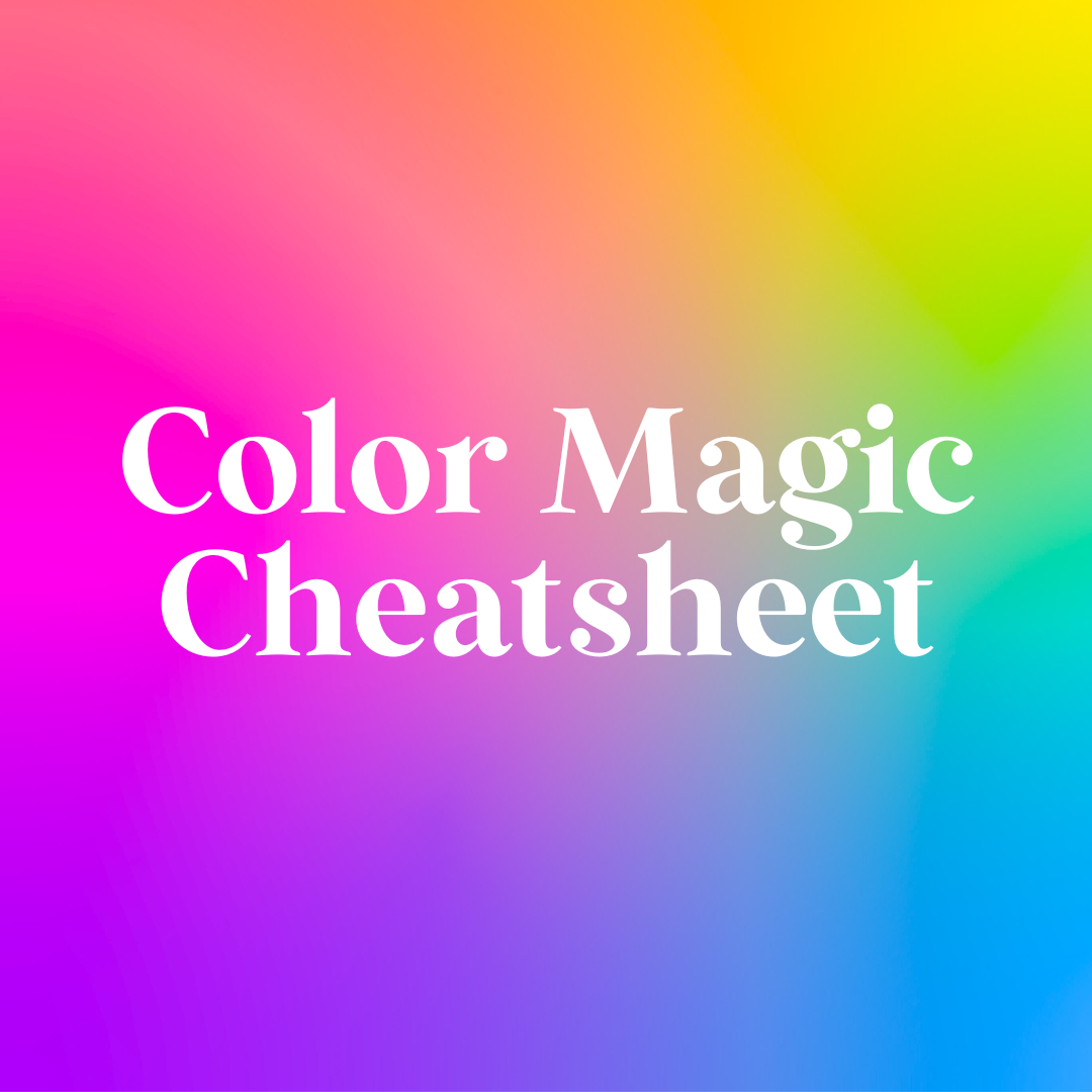 Color Magic Cheatsheet: A Brief Introduction to Color Symbolism for Your Magical Practice