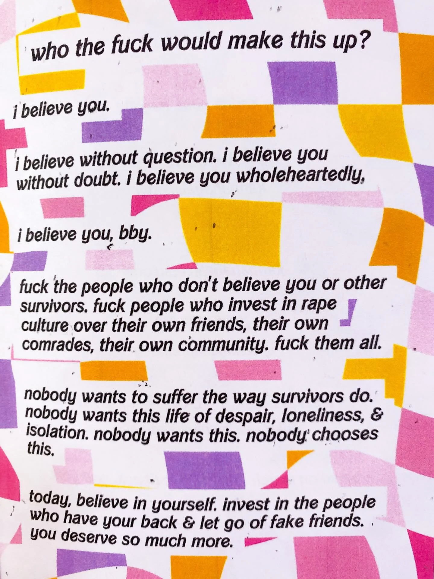 love letters for survivors from my zine healing is the best revenge no. 5 ✨💕🌸

get it - &amp; all other print zines - for 20% off through april 13 🛍️ consider it my birthday gift to you 🥰

which of these love letters did you need today?

🏷️: #zi