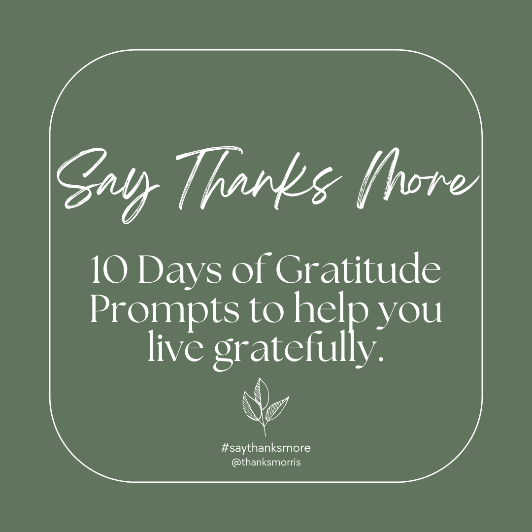 Say Thanks More Journal Prompts