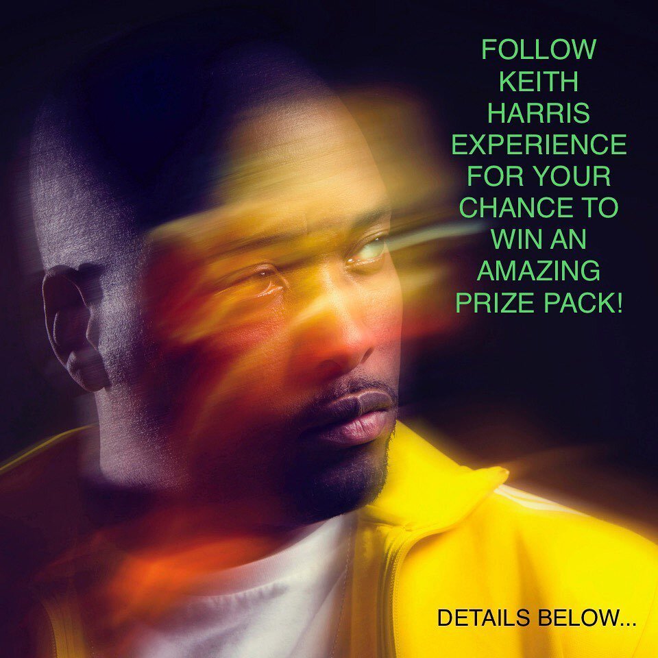 Hey, contest time! Stream and follow @keithharrisexperience on @spotify for your chance to win an amazing prize pack featuring hi-tech audio-enabled sneakers from @droplabs luxury sunglasses from @prsvr a candle from @furybros @valaslosangeles sweats