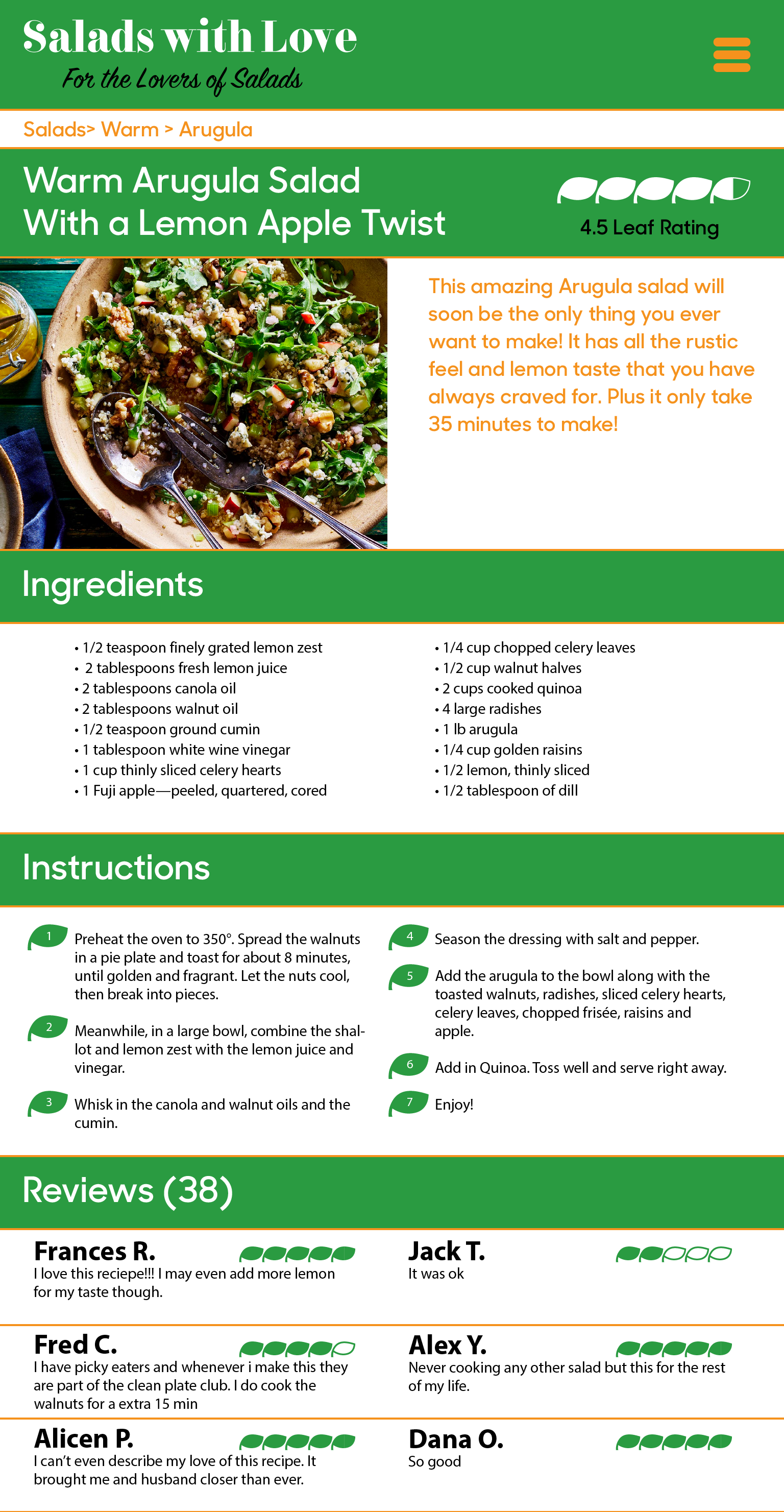 Salads with Love for a Commercial