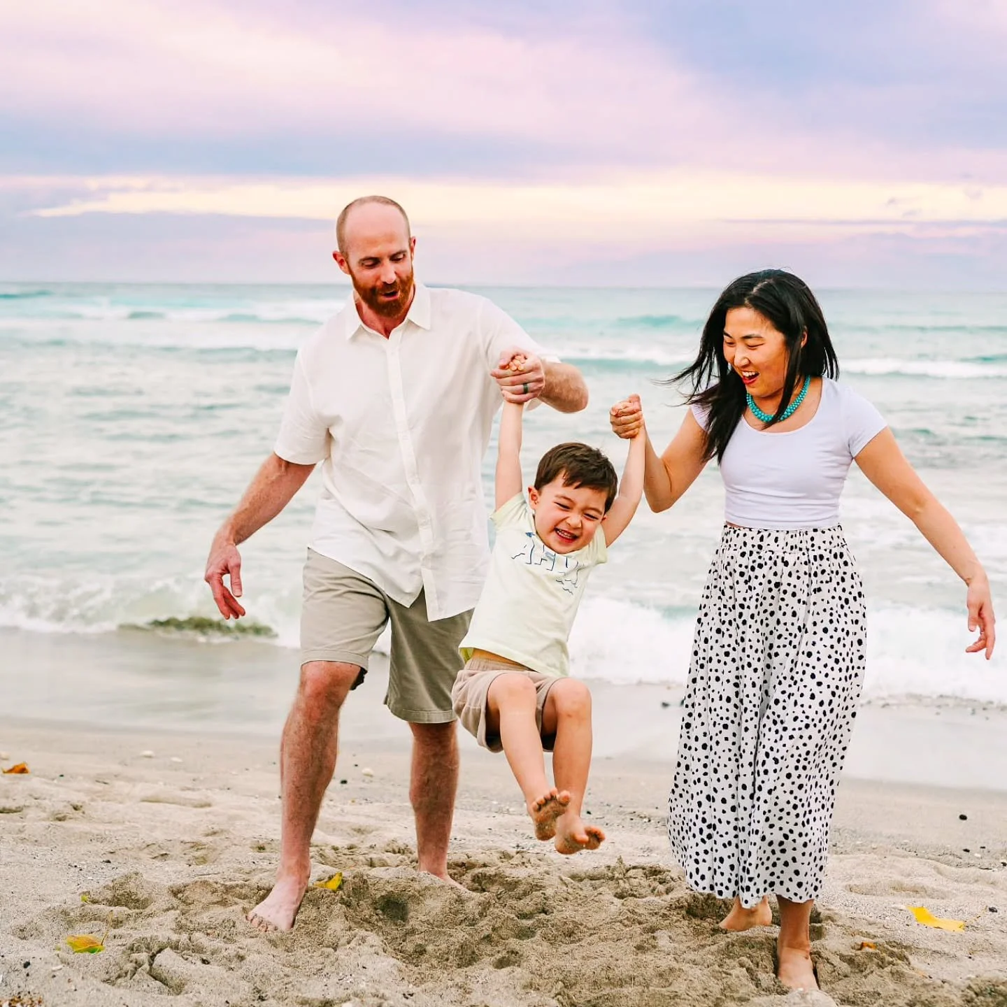Hope all the mamas had the sweetest Mother&rsquo;s Day yesterday and got a little extra love poured back into you.

This sunset session was full of giggles, sandy toes, chasing waves, and all the playful little moments that make family photos feel li
