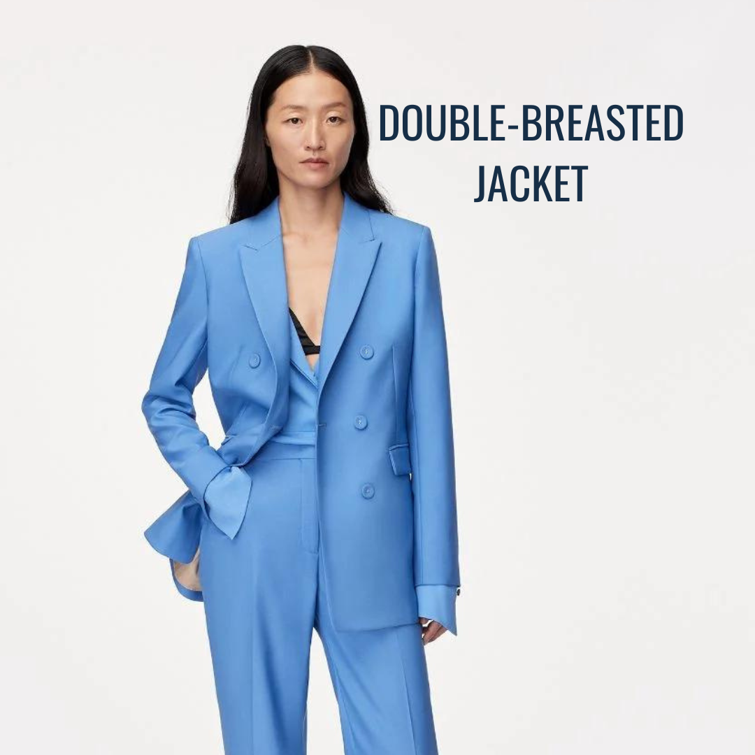Another Tomorrow Double-Breasted Jacket