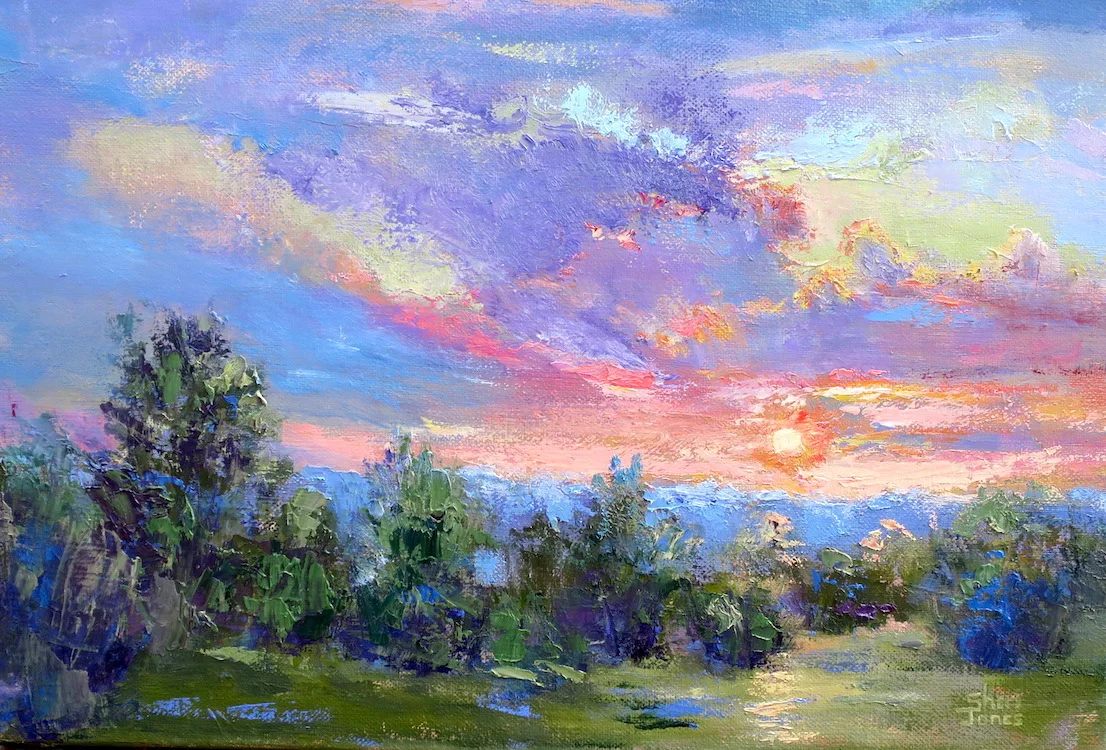 Pecan Valley Sunrise 12x16 Sheri Jones.jpg