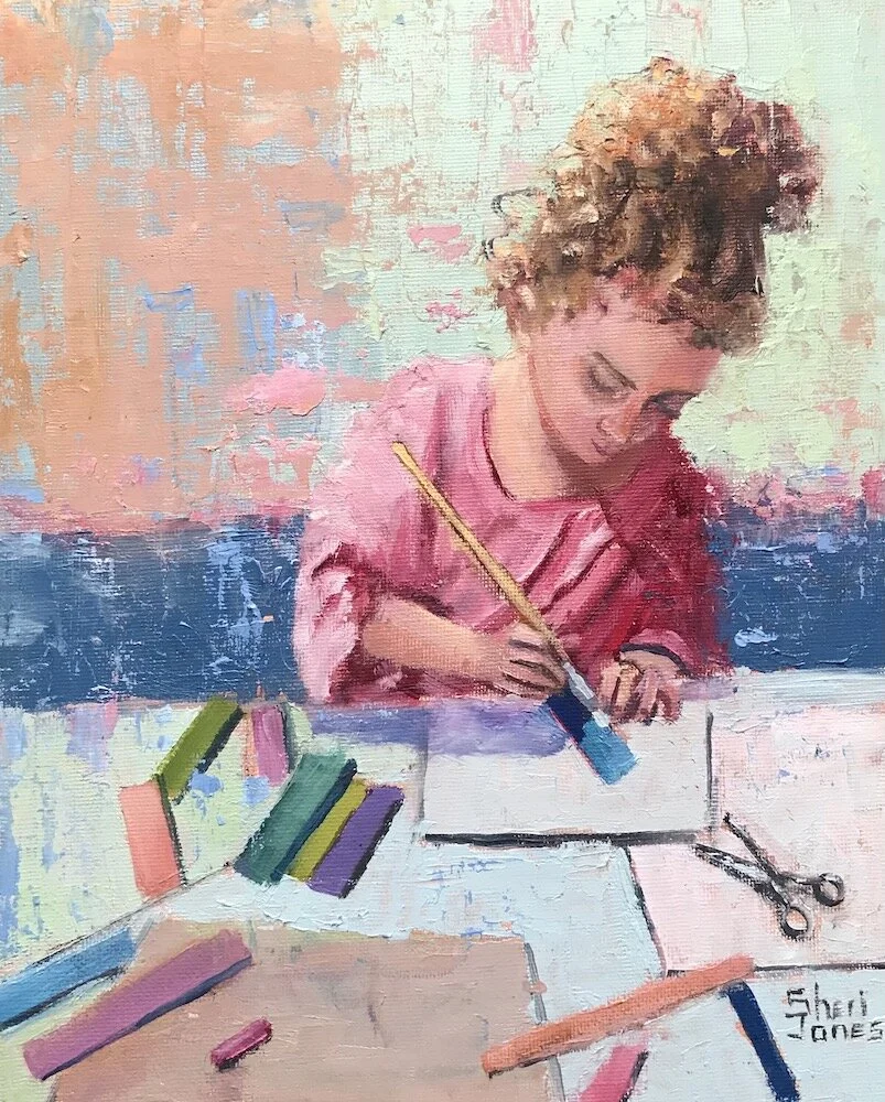 Ophelia Creating Art