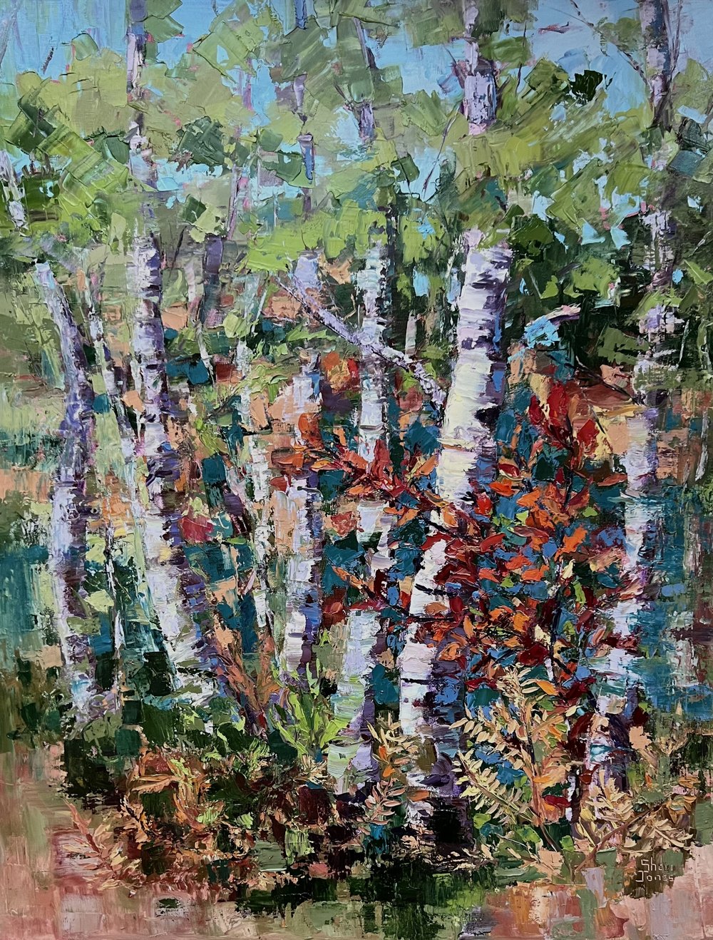 Botanical Retreat: Chill Sunday in the Garden - 16x20in - Paint by