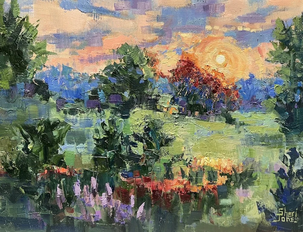First peak of Spring 11x14 oil on linen Sheri Jones.jpeg