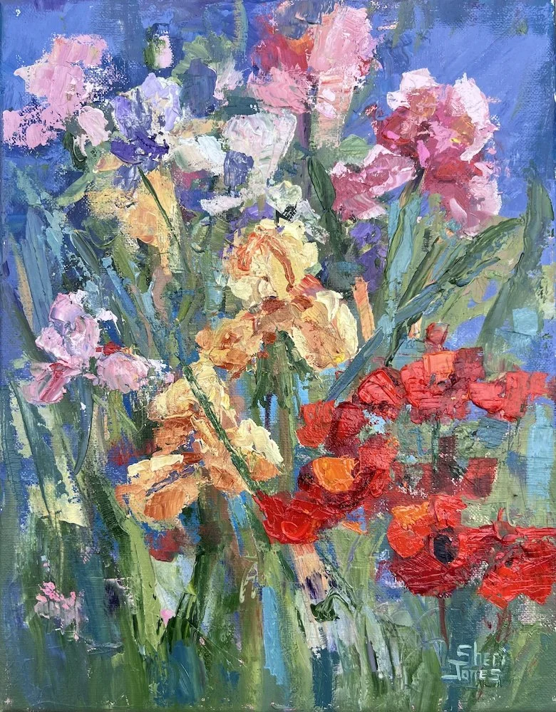 Vibrant Strokes 14x11 oil on canvas SheriJones.jpeg